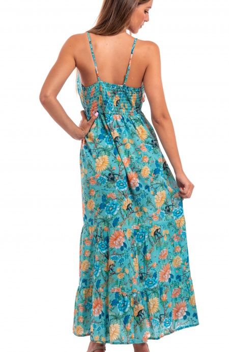 Pin Up Stars Abito Cotone Inserti Pizzo Stampa Monkey Ultimi due giorni