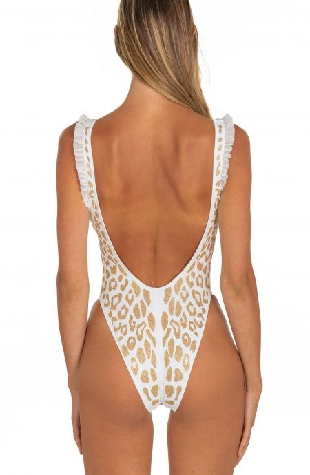 Pin Up Stars Costume Intero Olimpionico Maculato Lurex Offerta speciale