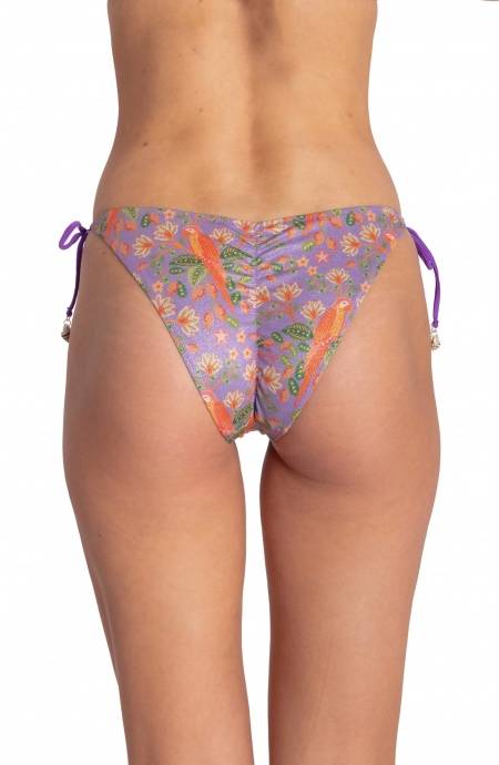 Pin Up Stars SLIP BIKINI BRASILIANA CON CONCHIGLIE STAMPA FLOWER BIRD Cyber Monday