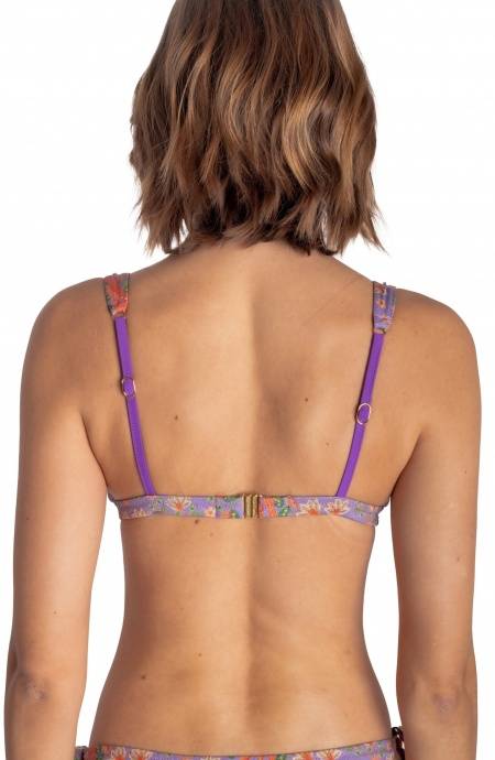 Pin Up Stars TOP BIKINI BRASSIERE CON ACCESSORIO STAMPA FLOWER BIRD Offerta per la Festa della Mamma