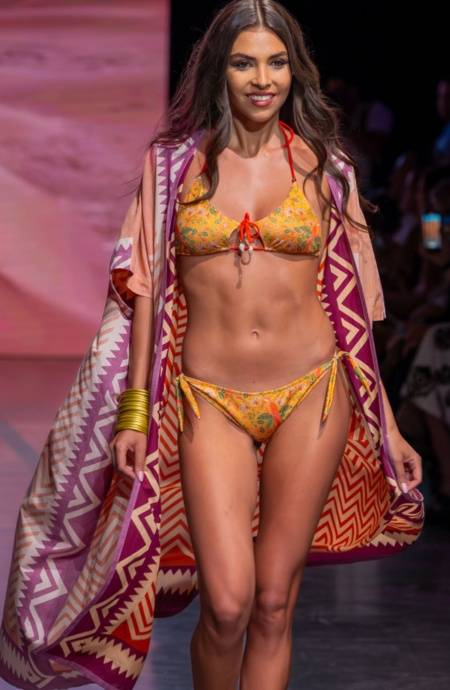 Pin Up Stars TOP BIKINI TRIANGOLO IMBOTTITO CON CONCHIGLIE STAMPA FLOWER BIRD Offerta Giorno del Papà