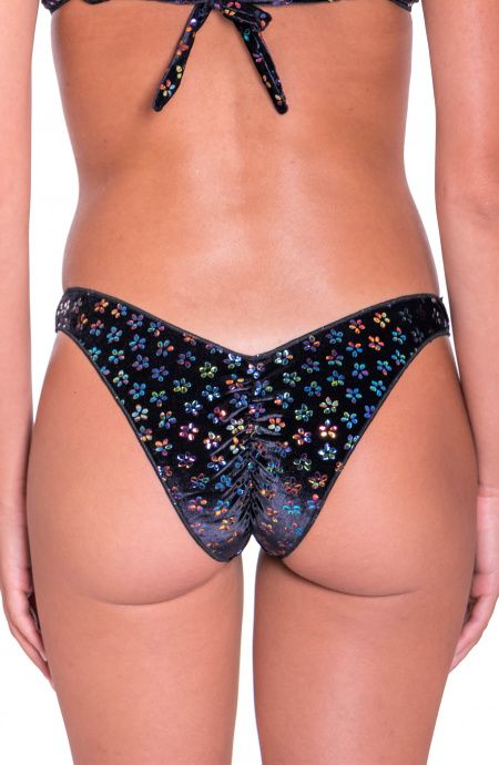 Pin Up Stars Slip Sgambato Velvet Lamina Fiorellini Offerta San Valentino