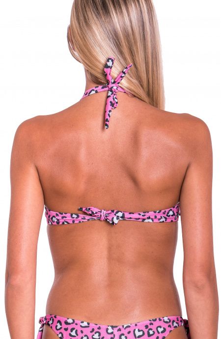 Pin Up Stars Top Bikini Fascia Imbottita Cuore Matto Vendita calda