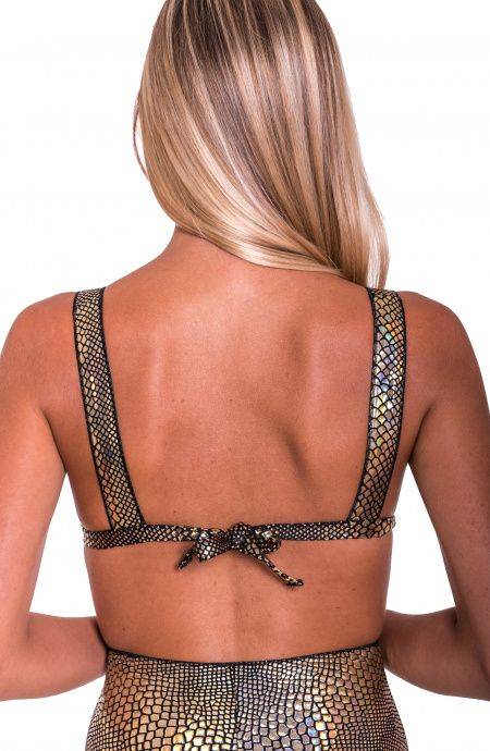 Pin Up Stars Top Bikini Triangolo A Vela Imbottito Pitone Latest fashion