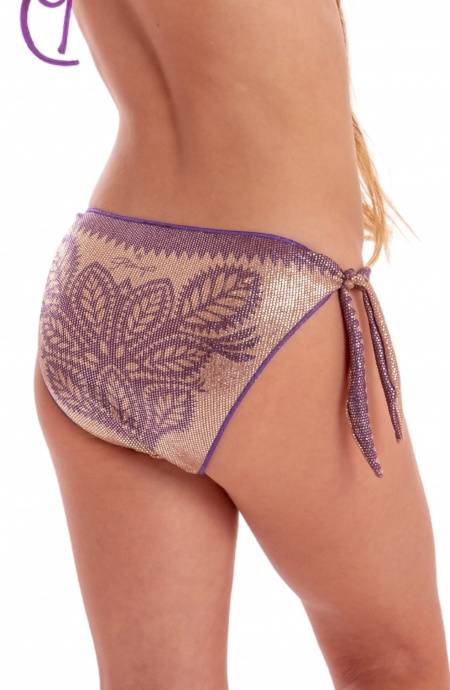 Pin Up Stars SLIP FIOCCHI LAMÈ STAMPA BEAUTIFUL TREE BABY Offerte speciali