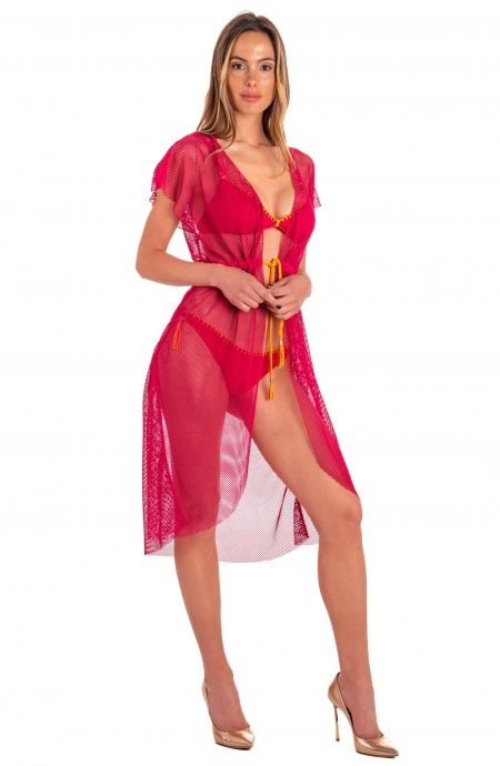 Pin Up Stars Abito Con Coulisse Tinta Unita Rete Ultimi due giorni
