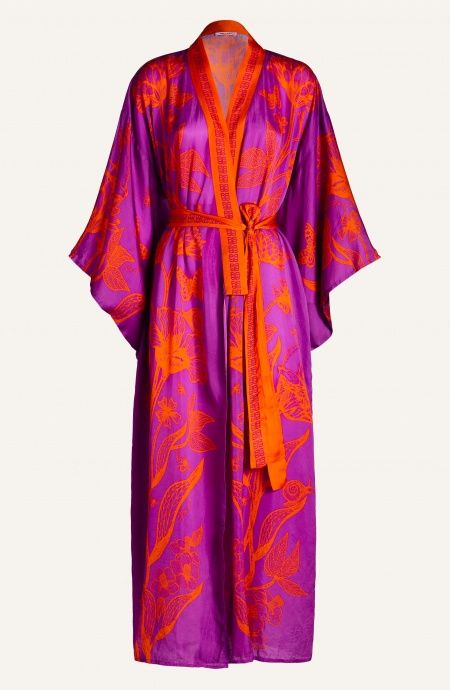 Pin Up Stars Kimono Viscosa Satin Principe Azzurro Promozione temporanea