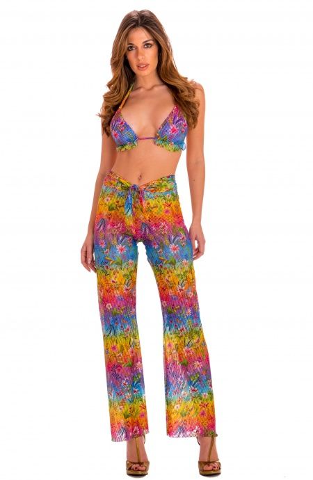 Pin Up Stars Pantalone Flower Rainbow Trasporto libero internazionale