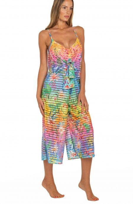 Pin Up Stars Tuta Lunga Rainbow Flower Officina