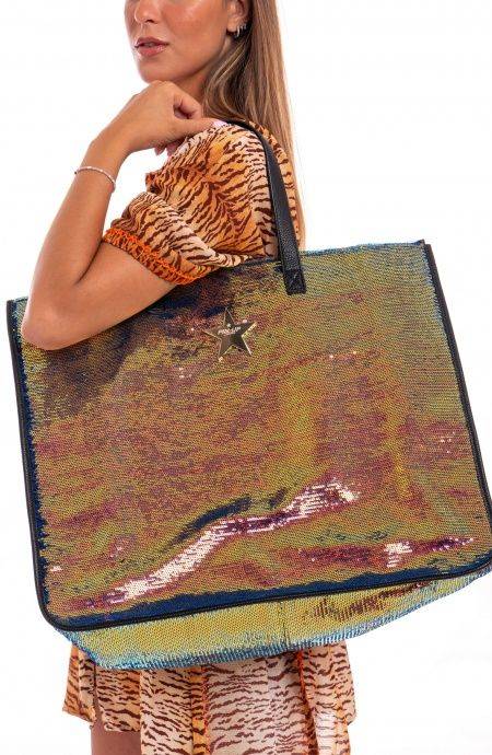 Pin Up Stars Shopping Bag Paillettes Tinta Unita Limitato a 3 giorni
