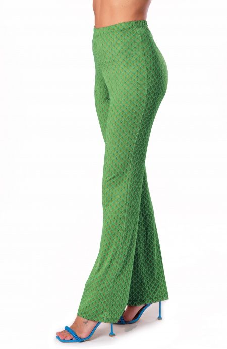 Pin Up Stars Pantalone in Jersey Stampa Squame Soddisfazione Garantita