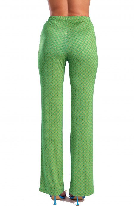 Pin Up Stars Pantalone in Jersey Stampa Squame Soddisfazione Garantita