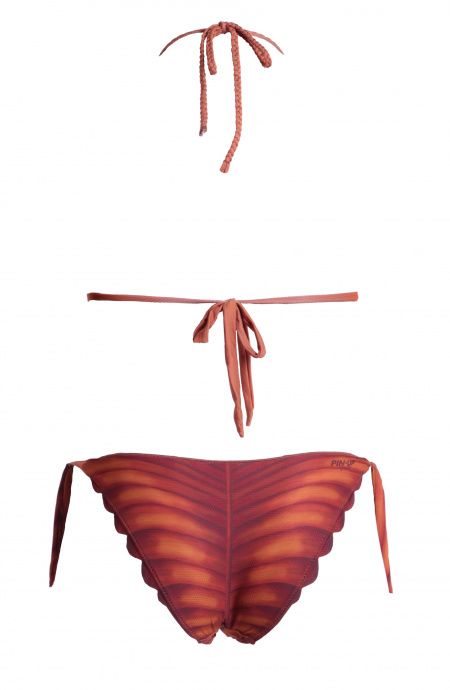 Pin Up Stars Bikini Triangolo Imbottito Foglia In Lycra Riciclata In Vendita