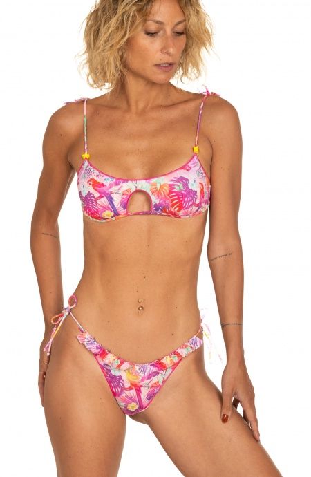 Pin Up Stars Bikini Brassiere Slip Brasiliana Stampa Happy Tropical Saldi
