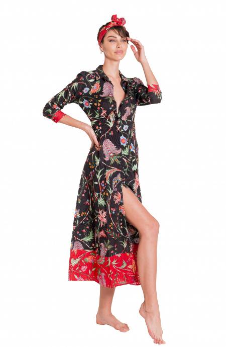 Pin Up Stars Chemisier Stampa Camaleonte Nuovi prodotti