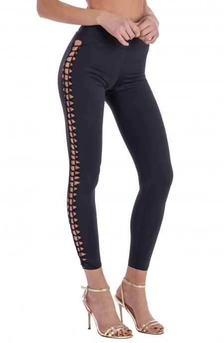 Pin Up Stars Leggins Laserato Tinta Unita Offerte stagionali