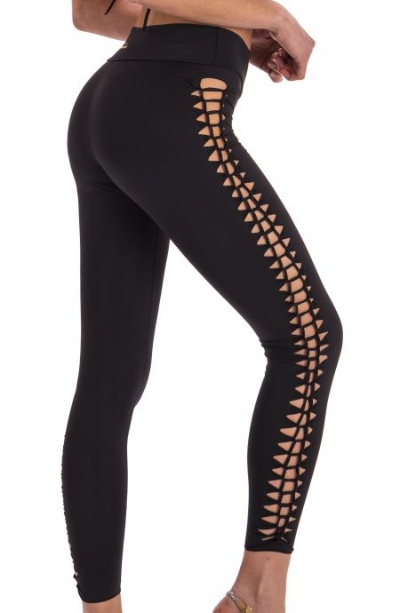 Pin Up Stars Leggins Laserato Tinta Unita Offerte stagionali