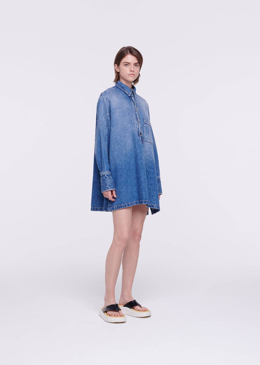﻿Plan C CAMICIA IN DENIM Sottocosto