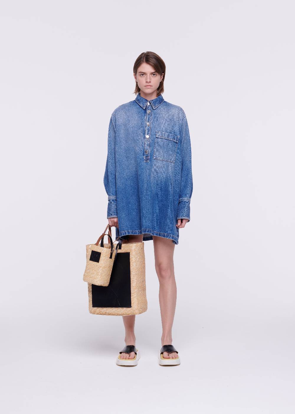 ﻿Plan C CAMICIA IN DENIM Sottocosto