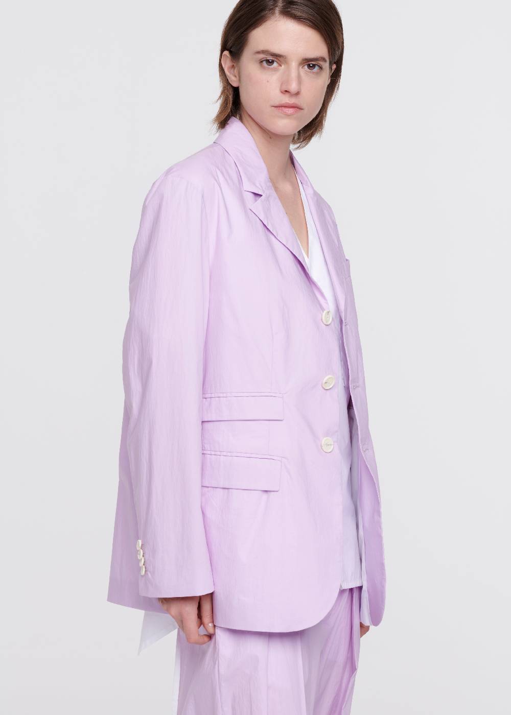 Plan C BLAZER LILLA IN COTONE Saldi