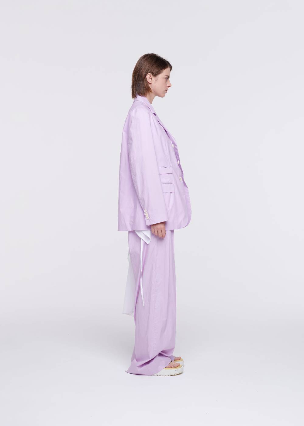 Plan C BLAZER LILLA IN COTONE Saldi