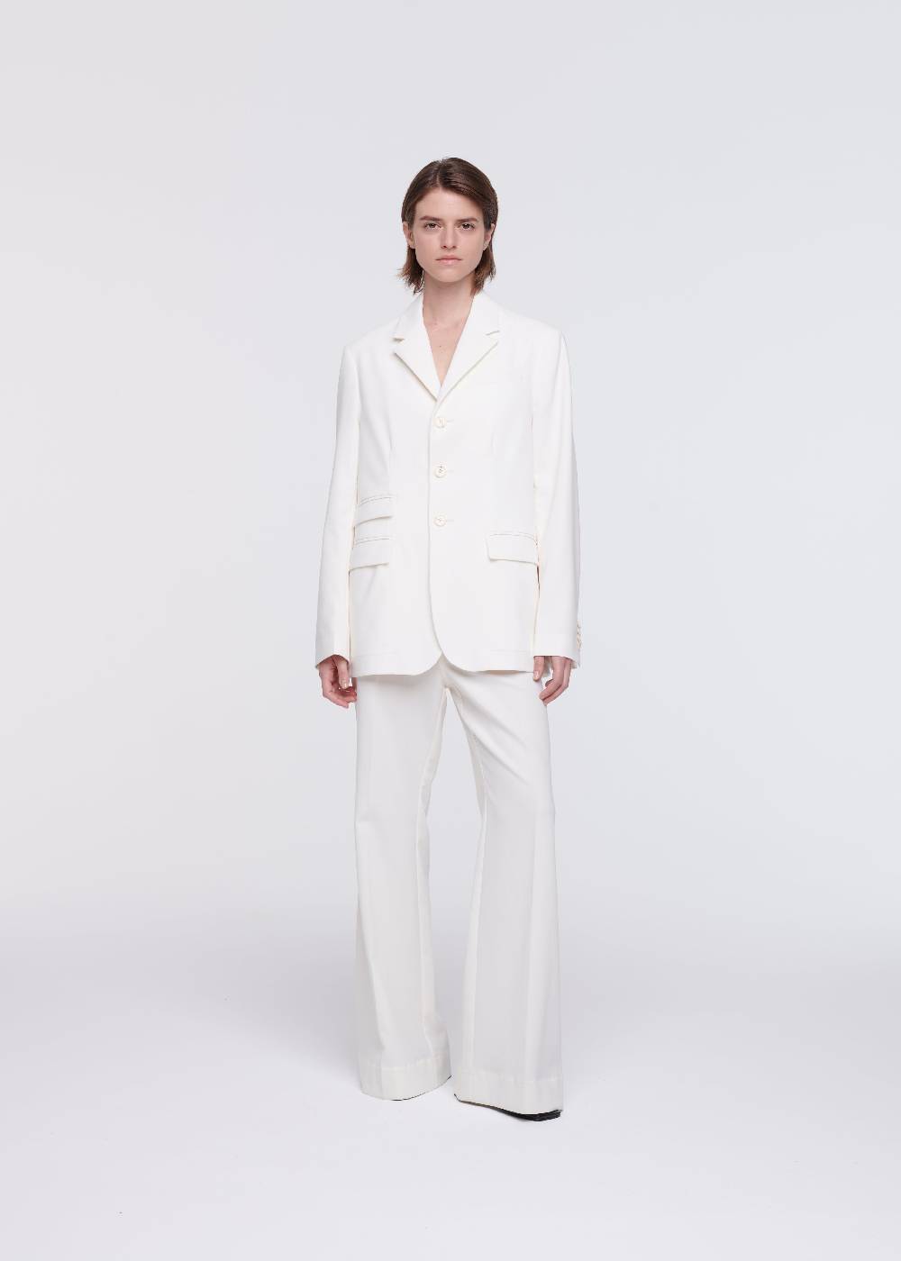 Plan C BLAZER COLOR BURRO IN CRÊPE DI COTONE Offerte
