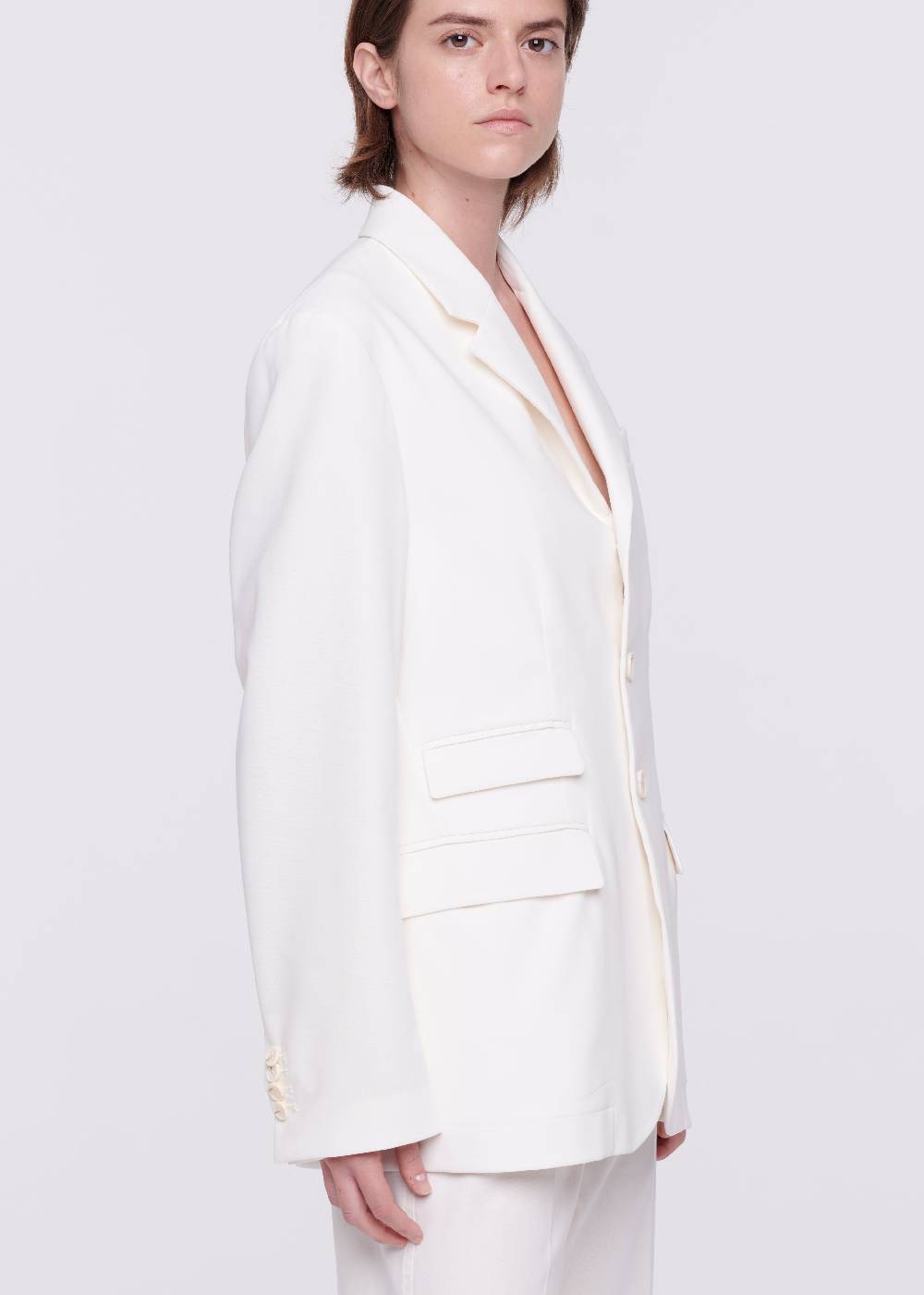 Plan C BLAZER COLOR BURRO IN CRÊPE DI COTONE Offerte