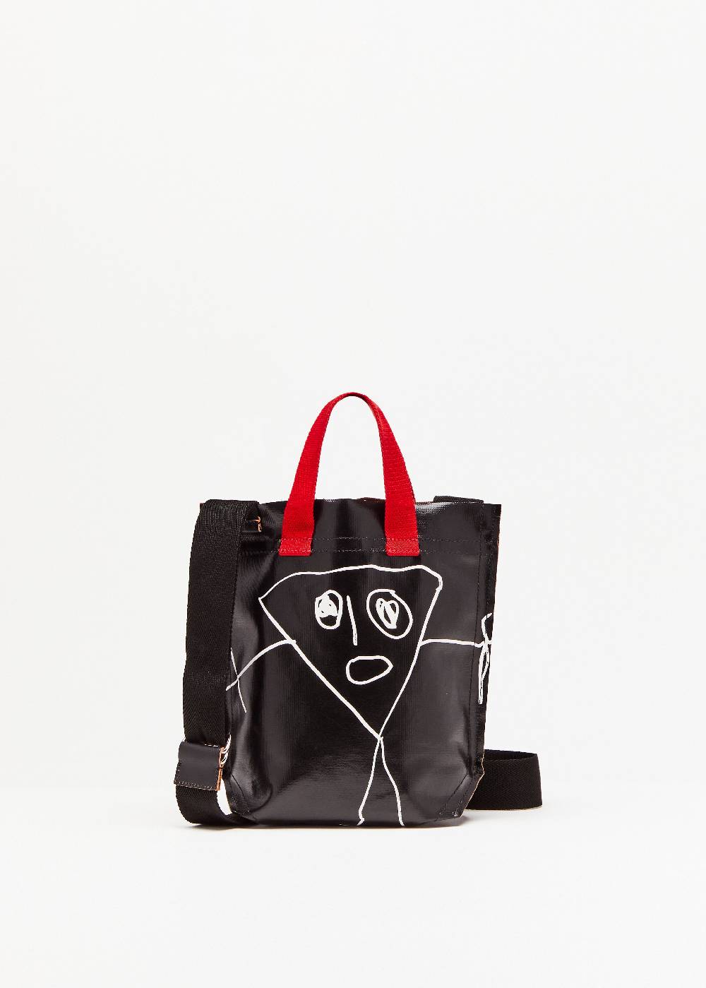 Plan C SHOPPER NERA "PILI E BIANCA" MINI Vendite Flash