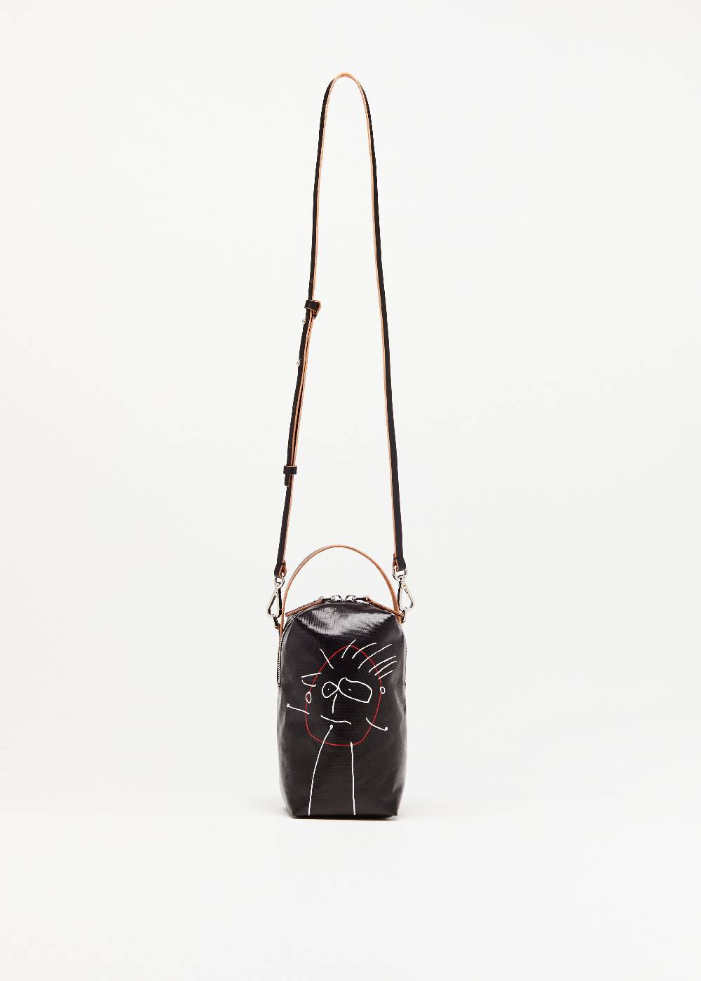 Plan C POUCH NERA "PILI E BIANCA" Moda