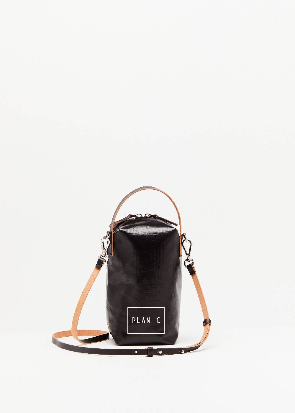 Plan C POUCH NERA "PILI E BIANCA" Moda