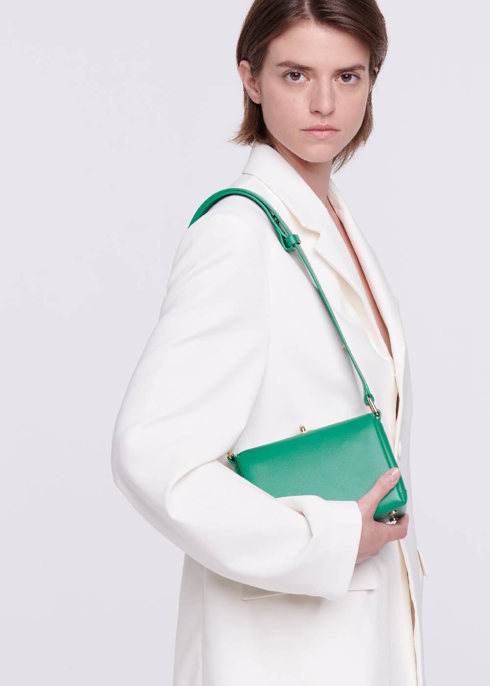 Plan C BORSA MINI FOLDED SMERALDO Vendita