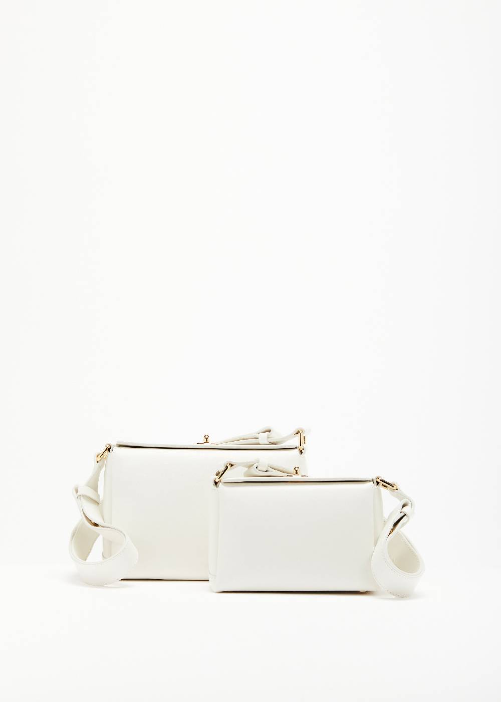 Plan C BORSA MINI FOLDED BIANCA Pezzi Unici