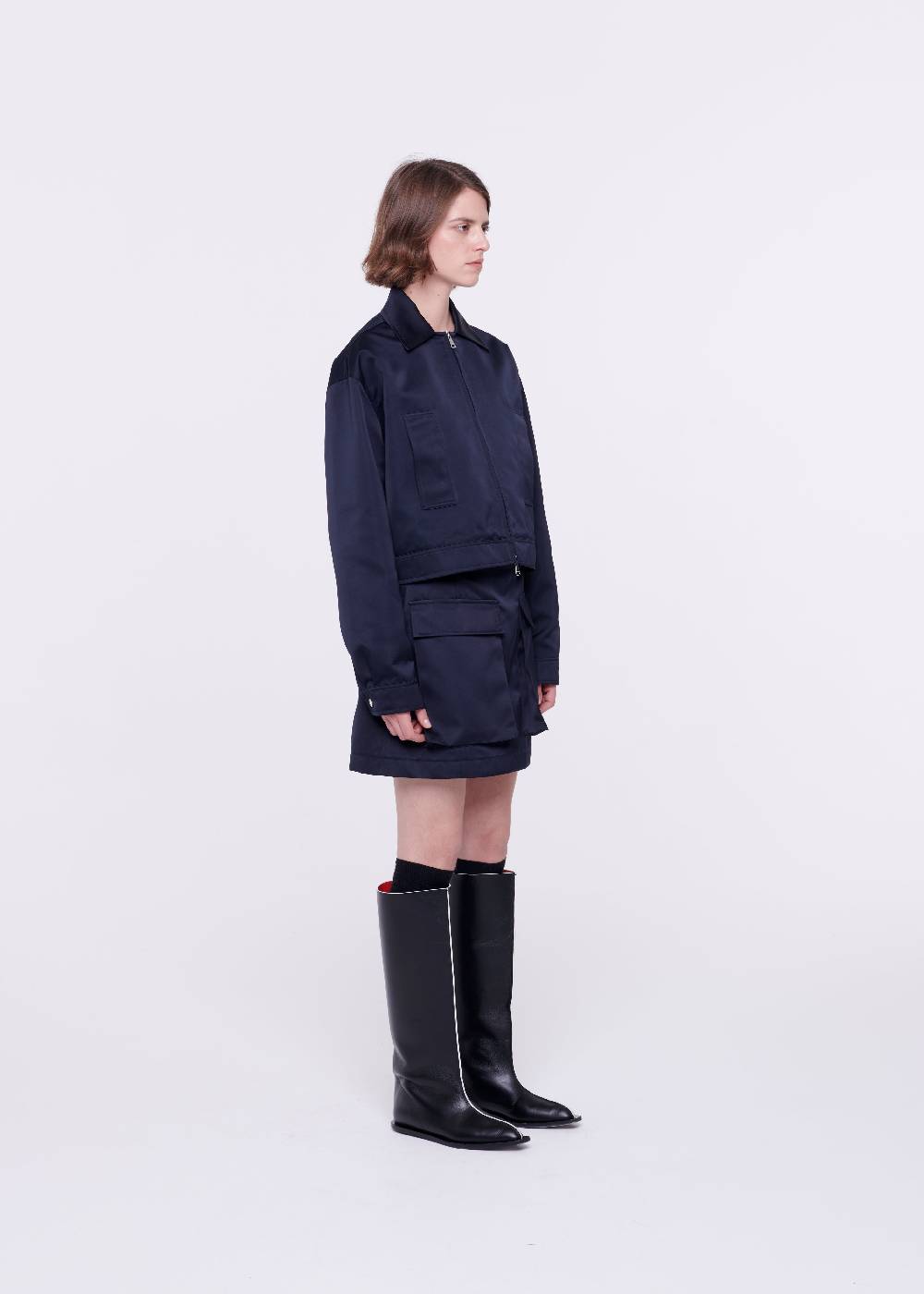Plan C GIACCA BLU IN DUCHESSE Sottocosto