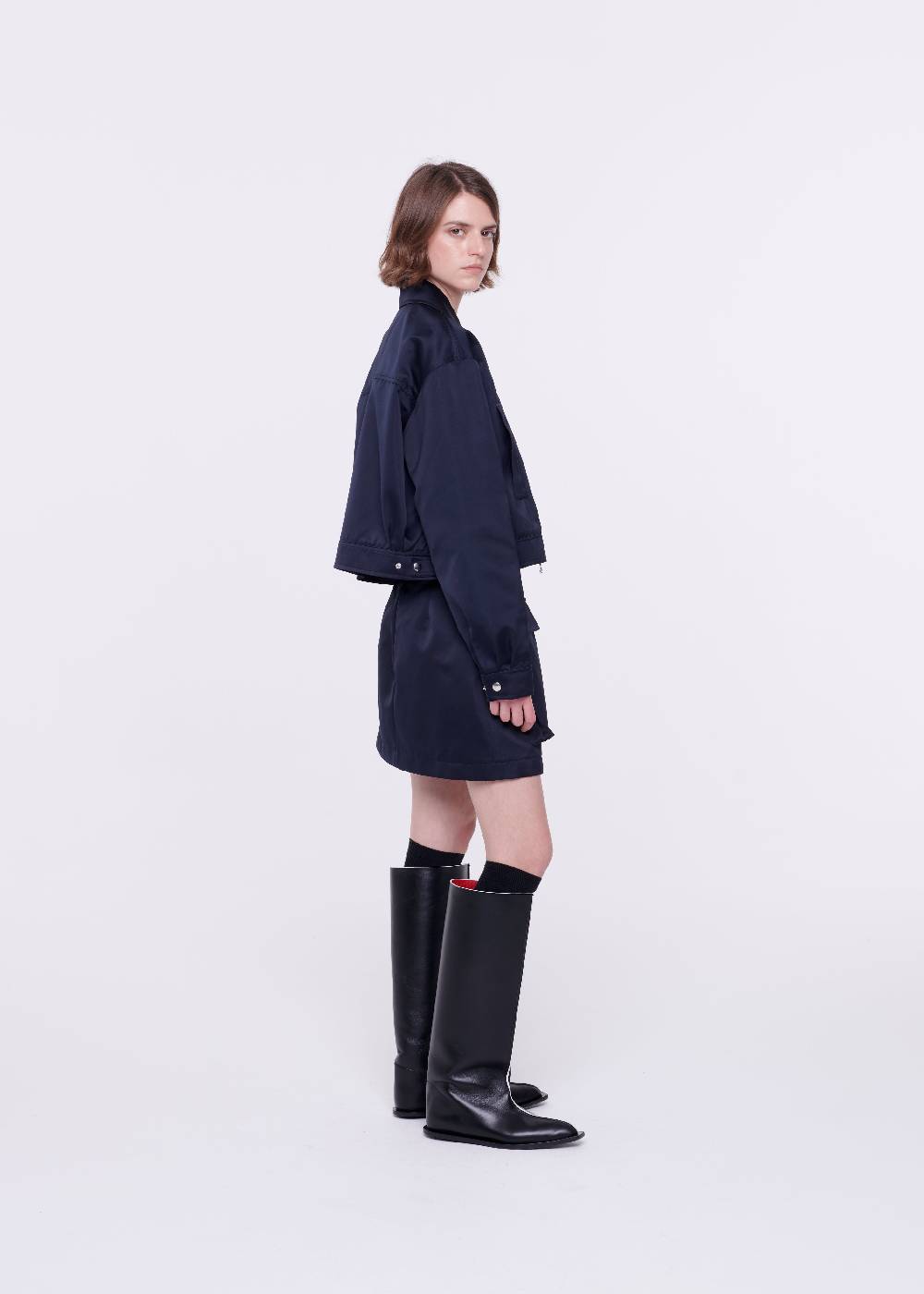 Plan C GIACCA BLU IN DUCHESSE Sottocosto