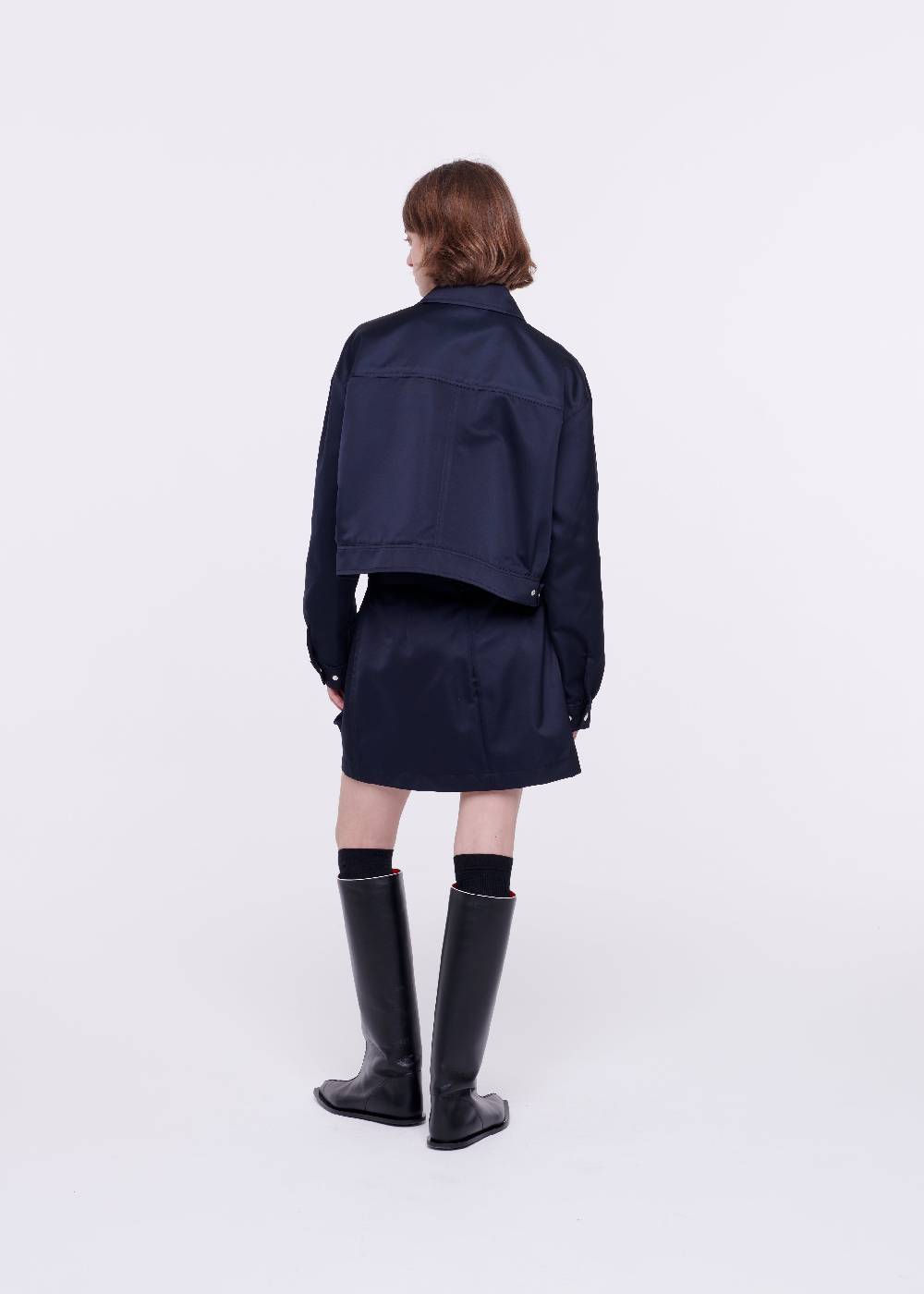 Plan C GIACCA BLU IN DUCHESSE Sottocosto