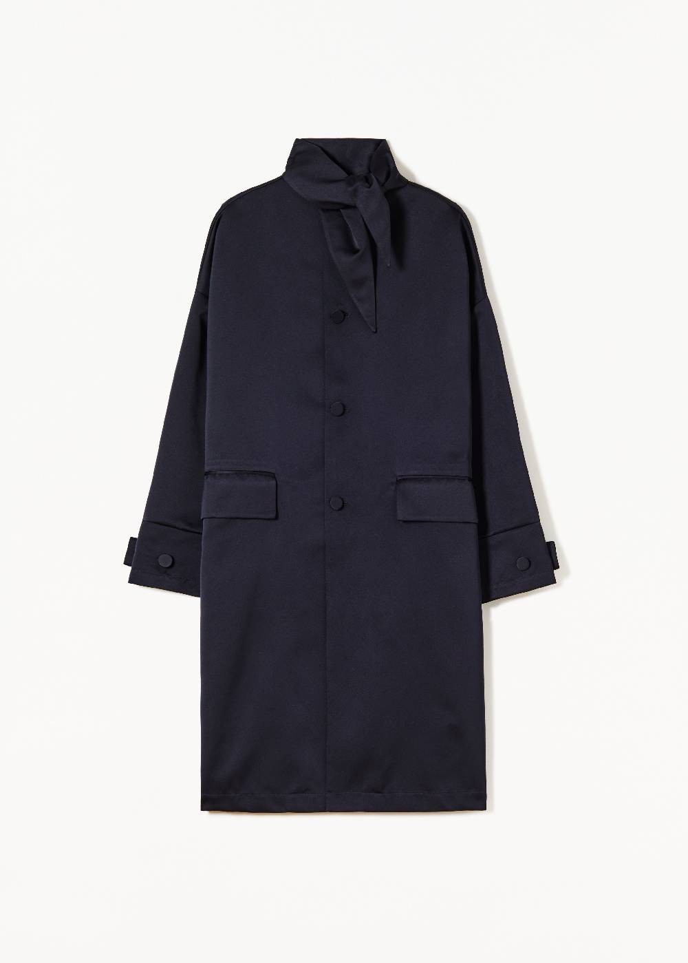 Plan C CAPPOTTO BLU IN DUCHESSE Novità
