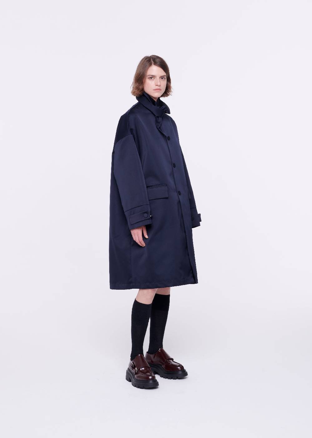 Plan C CAPPOTTO BLU IN DUCHESSE Novità