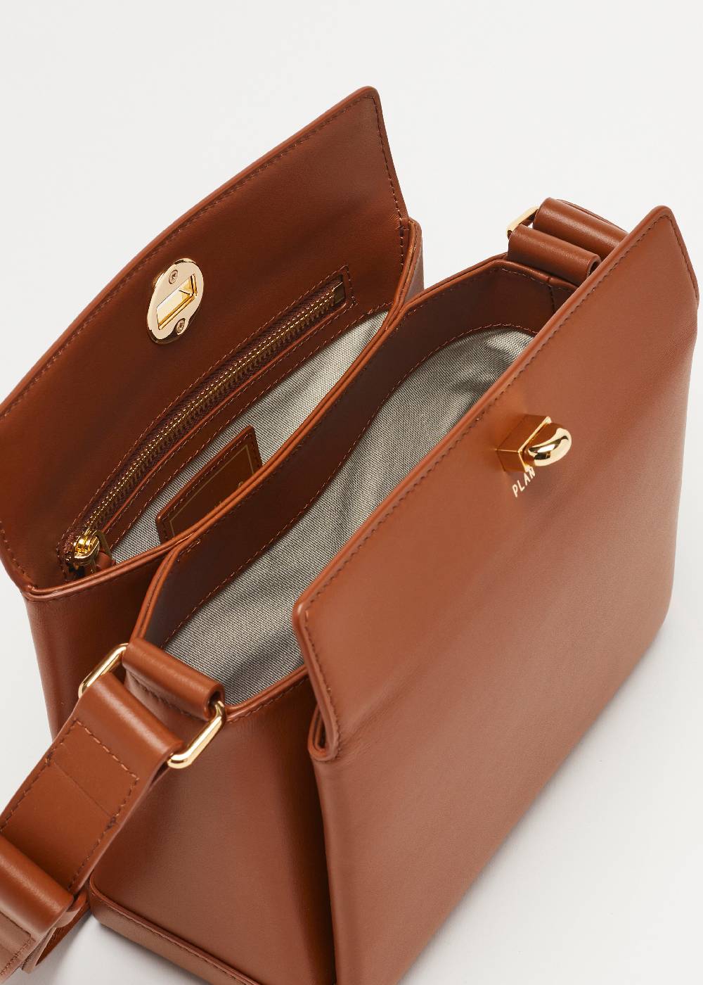 Plan C BORSA MEDIA FOLDED TABACCO Hotsell