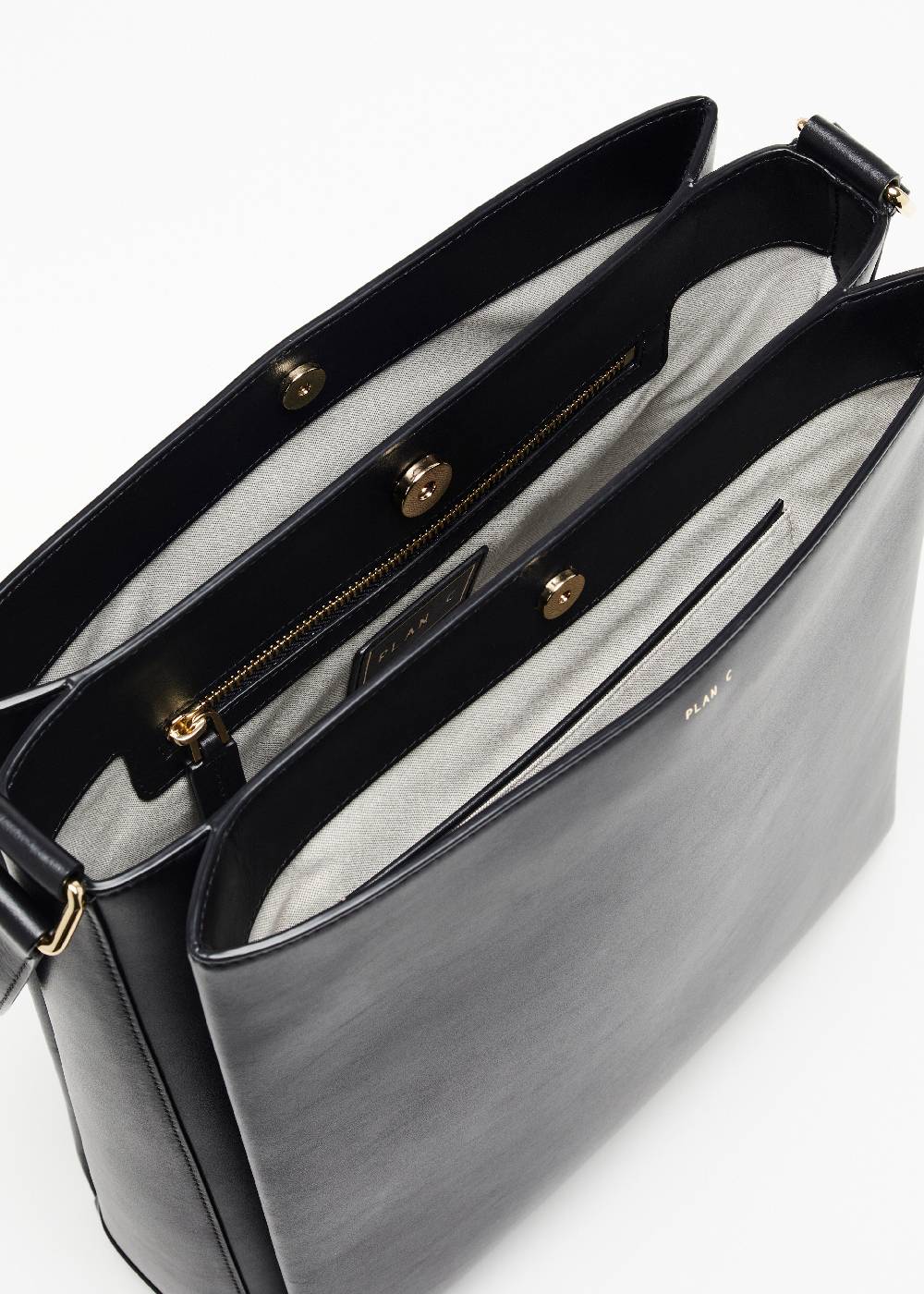 Plan C BORSA TOTE FOLDED NERA Vendita Economica