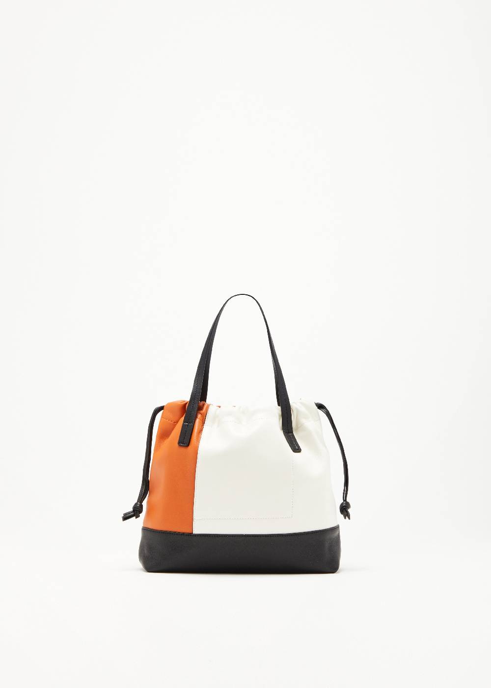 Plan C BORSA PICCOLA IN PELLE CON COULISSE Saldi Di Fabbrica
