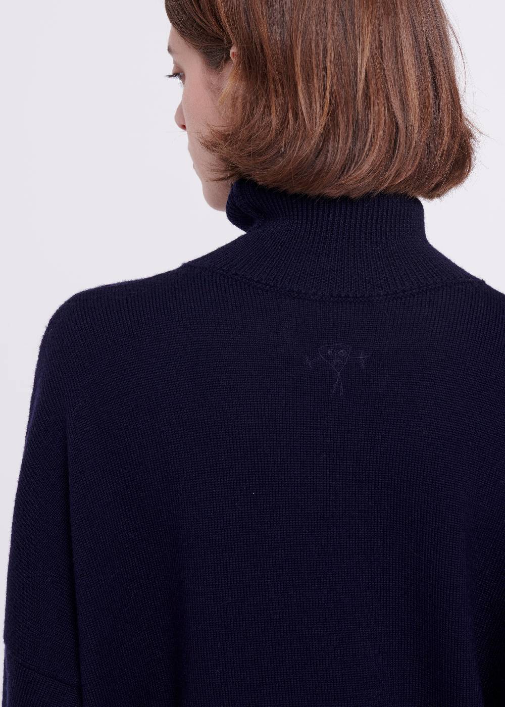 Plan C DOLCEVITA BLU IN LANA MERINO Italia