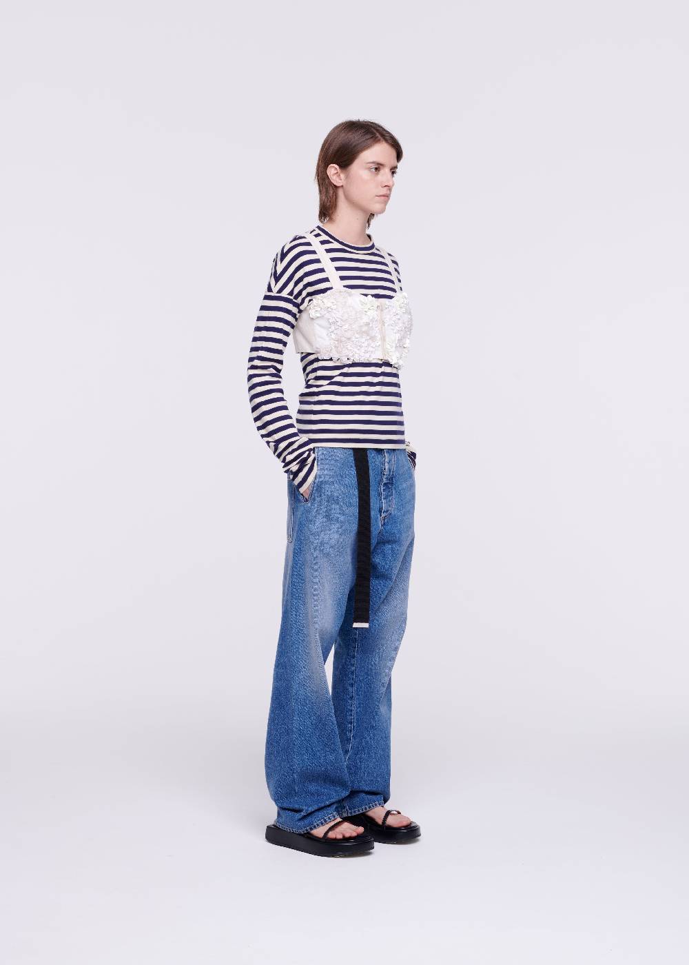 Plan C TOP A BUSTINO CON PAILLETTES COLOR CREMA Acquista Ora