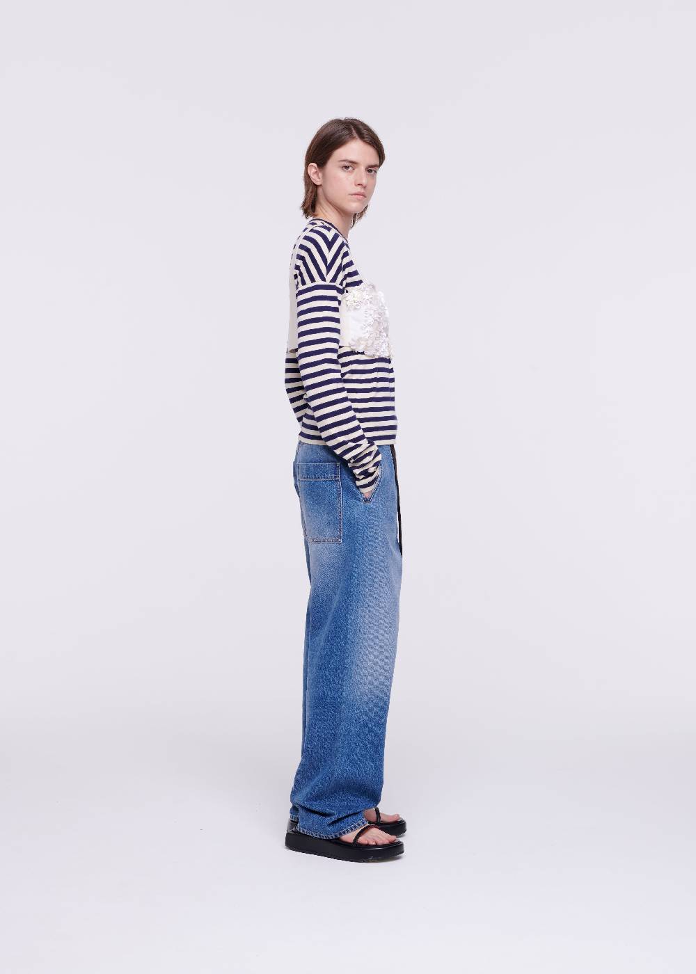 Plan C TOP A BUSTINO CON PAILLETTES COLOR CREMA Acquista Ora