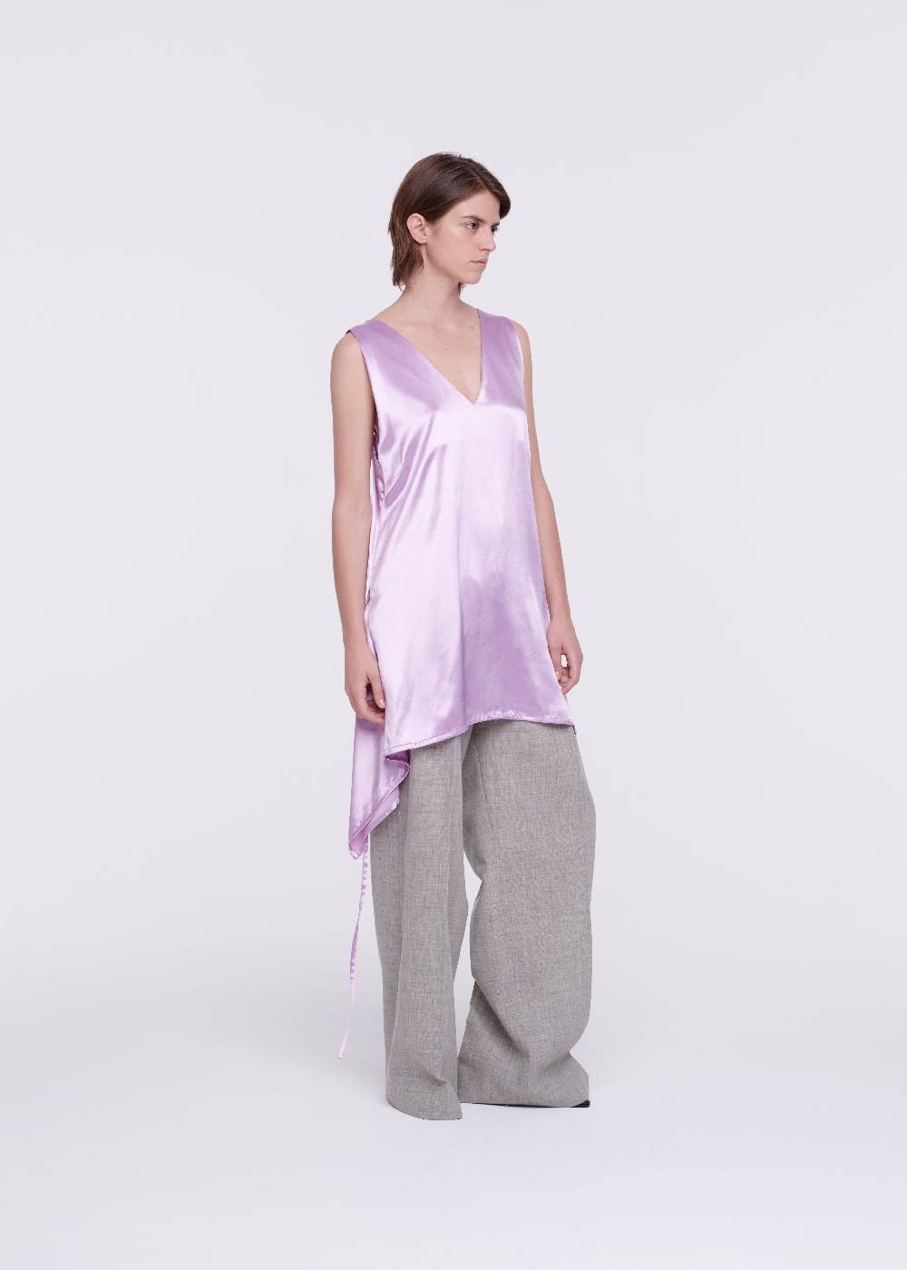 Plan C TOP IN RASO LILLA Offerta