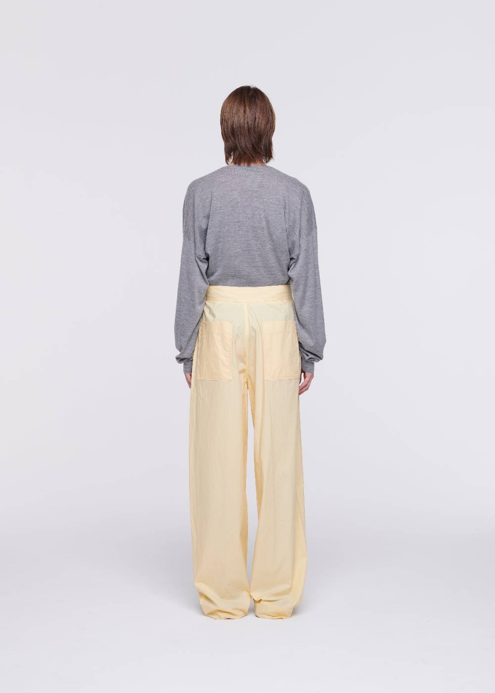 Plan C PANTALONI AMPI IN COTONE COLOR ZABAIONE Online