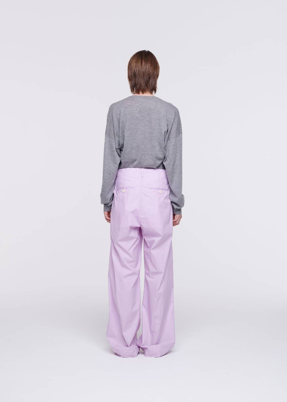 Plan C PANTALONI LILLA A GAMBA AMPIA Outlet