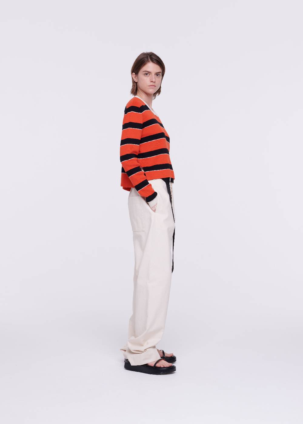 Plan C PANTALONI COLOR CREMA Saldi
