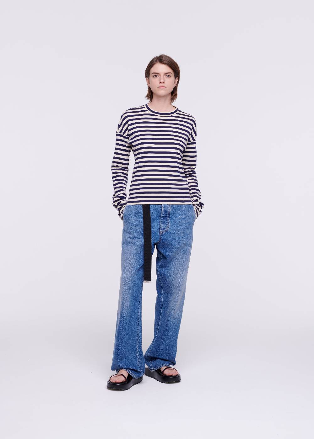 Plan C T-SHIRT A RIGHE DRAPPEGGIATA I Più Venduti