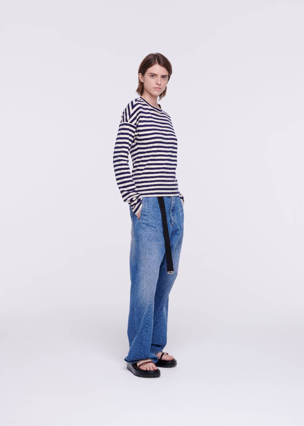 Plan C T-SHIRT A RIGHE DRAPPEGGIATA I Più Venduti