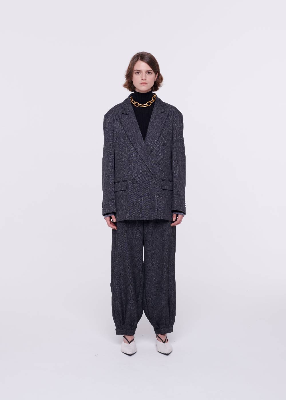 Plan C BLAZER DOPPIOPETTO GRIGIO SCURO Vendite Flash